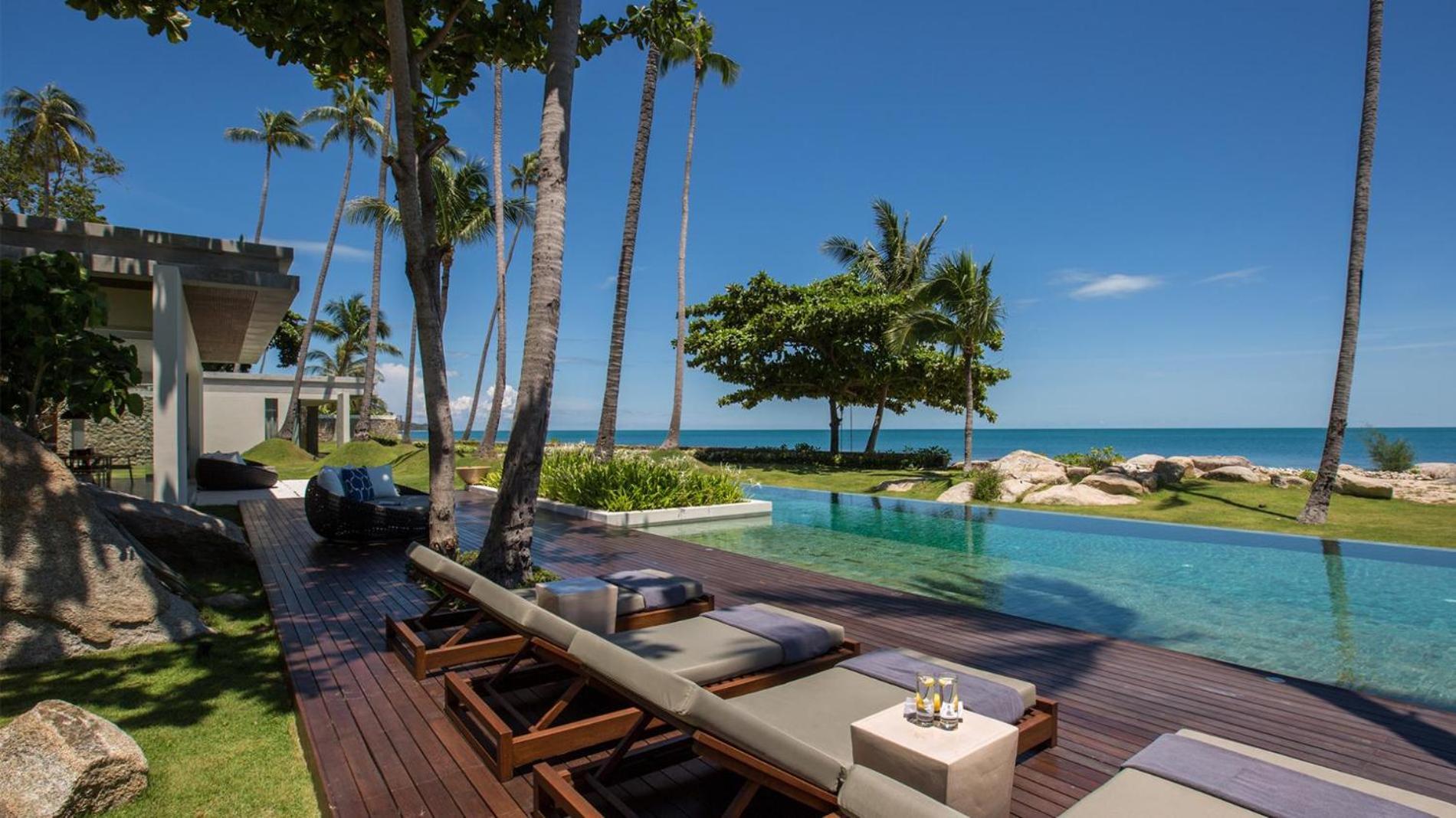 Fashionable Villa Malabar Beachfront 5 Bedrooms Plus 2 Kid'S Bedrooms Laem Sor Exterior foto